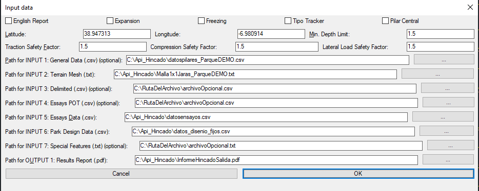 HINCADO – Interfaz de visualización